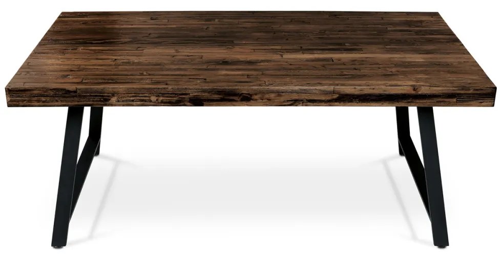 Masă de luat masa modernă în Ebony închis. Dimensiuni: 180x90x76 cm.