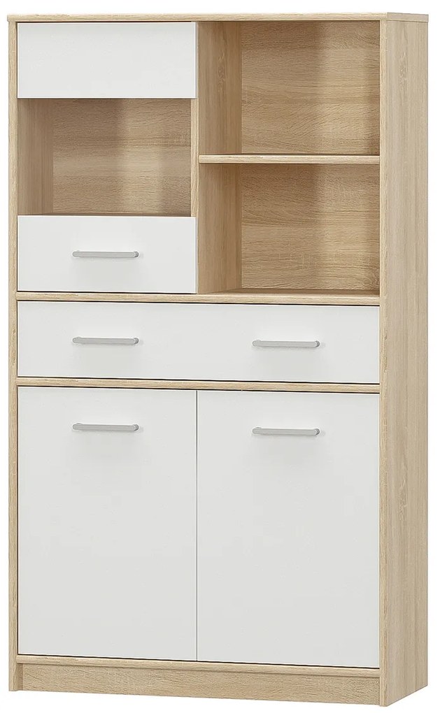 TEYO 2D1W1S szekrény, fehér