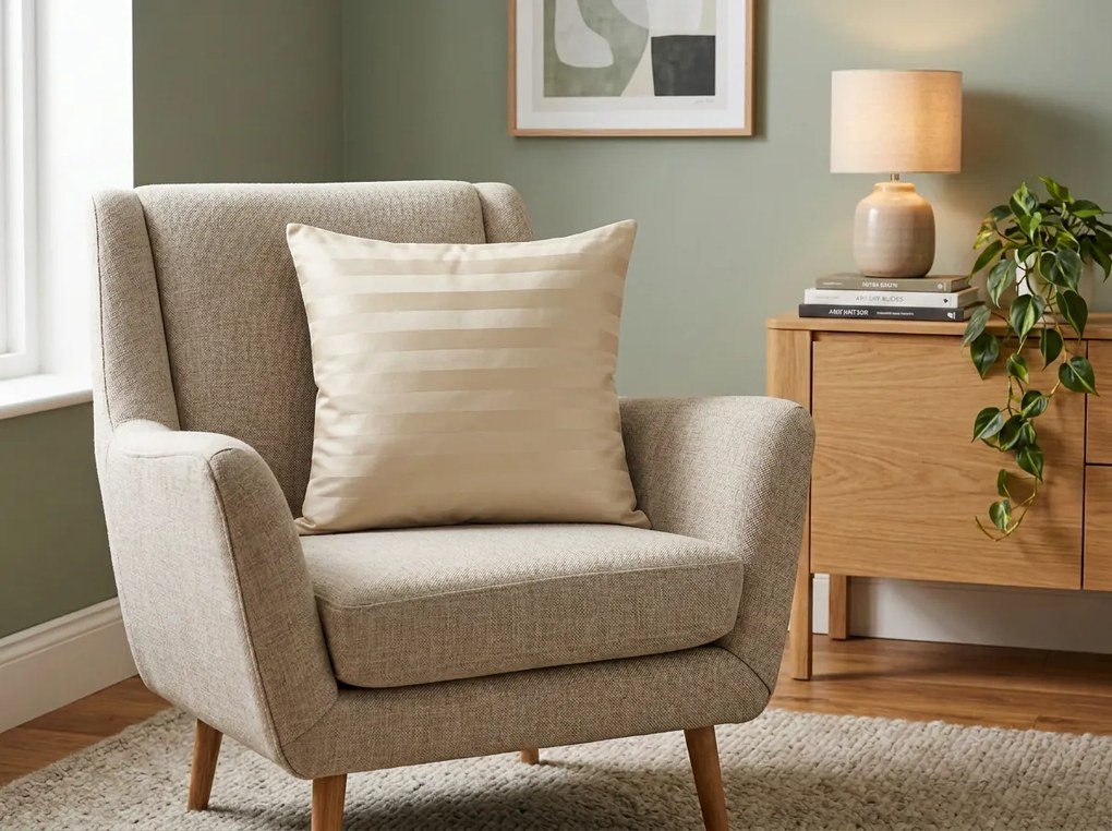 JASMINE mikroszálas párnahuzat, 45×45 cm, pezsgőszínű