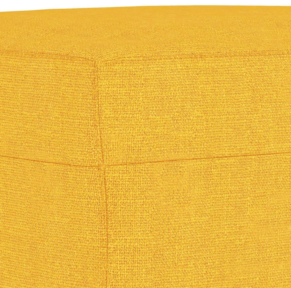 vidaXL világossárga szövet pad 100 x 35 x 41 cm