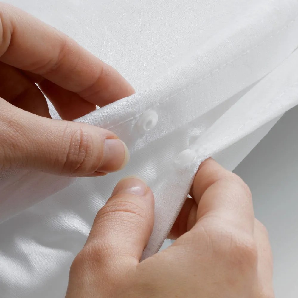 Fehér-szürke kétszemélyes pamut ágyneműhuzat 200x200 cm Goyave – douceur d'intérieur
