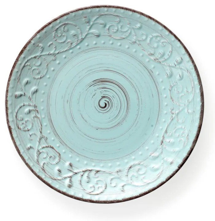 Serendipity türkizkék agyagkerámia tányér, ⌀ 27,5 cm - Brandani