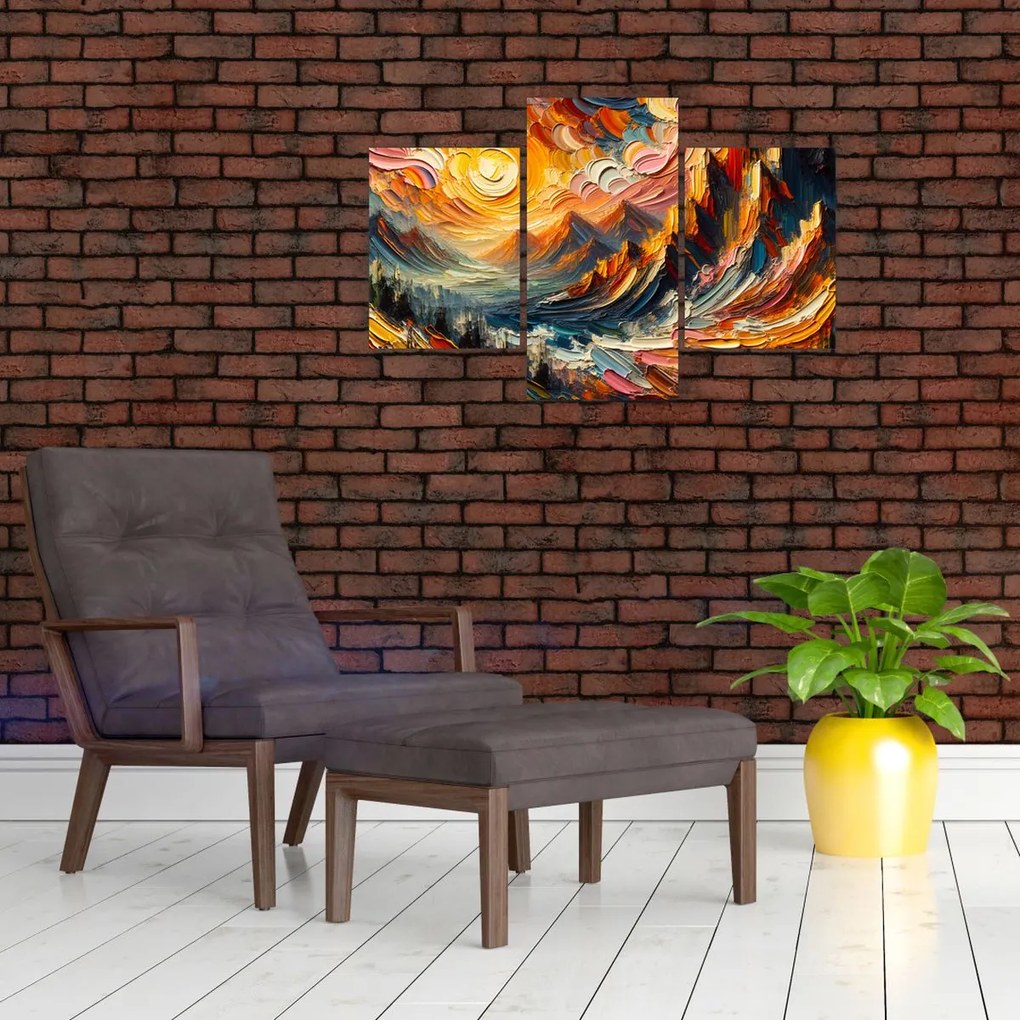 Kép - Hegyek, melyeket napfény ölel (90x60 cm)