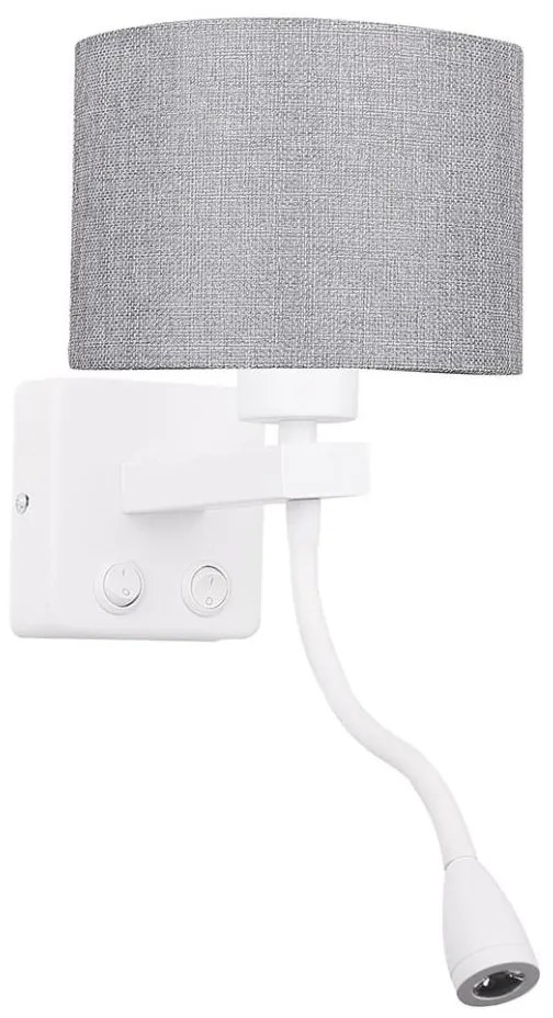 LED flexibilis lámpa POLO 1xE27/40W+LED/2W 230V fehér