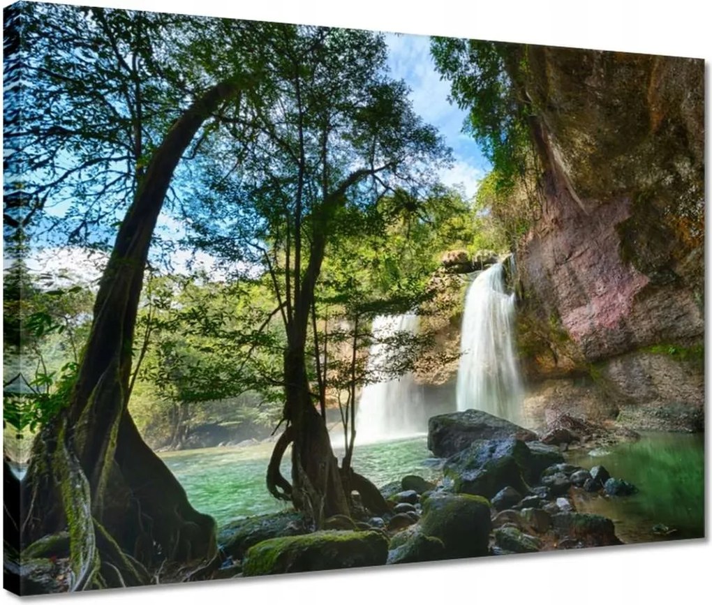 Vászonkép 40x30 Kaszkád vízesés