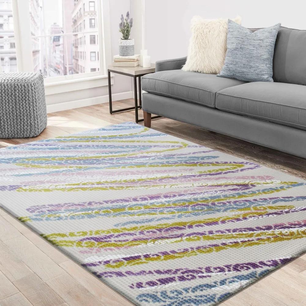 Színes szőnyeg nappaliba Szélesség: 80 cm | Hossz: 150 cm