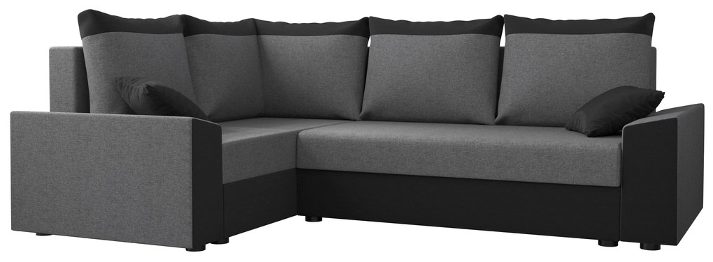 Sarok ülőgarnitúra Paragon Plus (szürke + fekete) (B). 1057400
