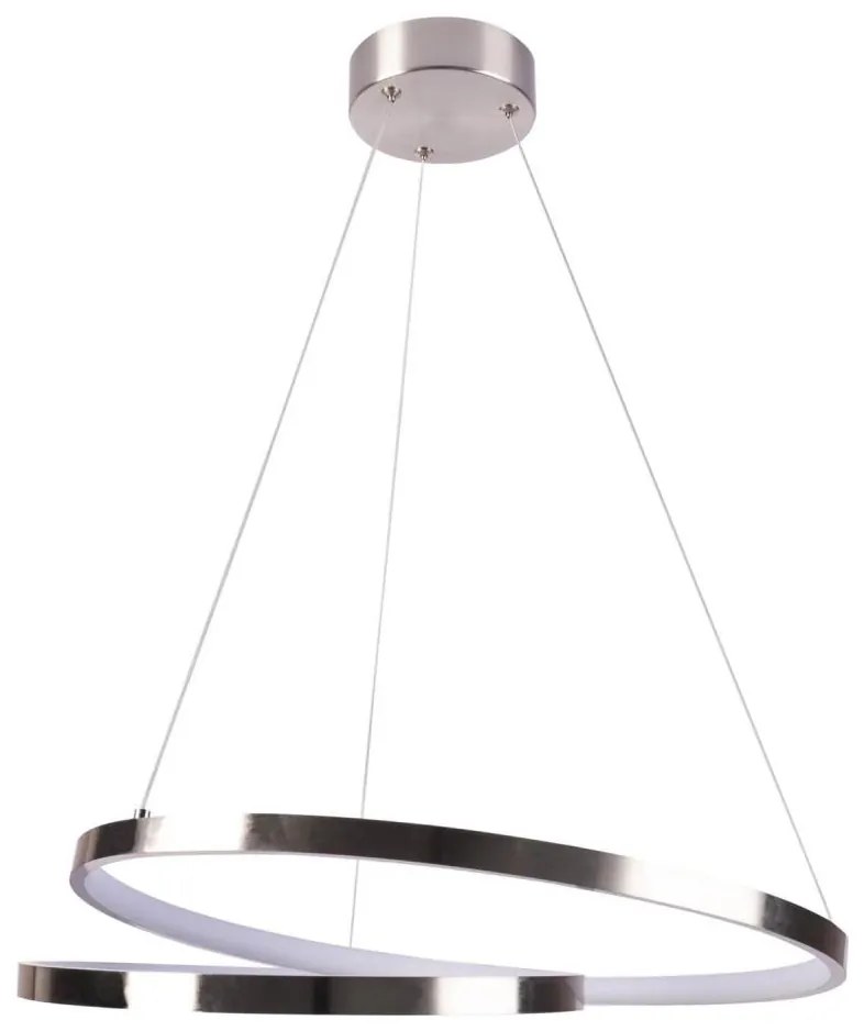 LED Csillár zsinóron ZEFIRA LED/40W/230V 4000K átm. 50 cm króm