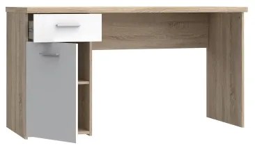 Íróasztal GINO fehér/sonoma tölgy