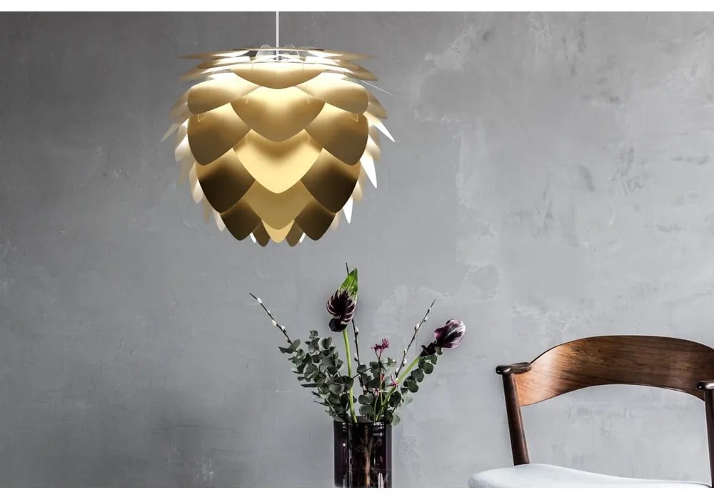 Aranyszínű lámpabúra ø 59 cm Aluvia – UMAGE