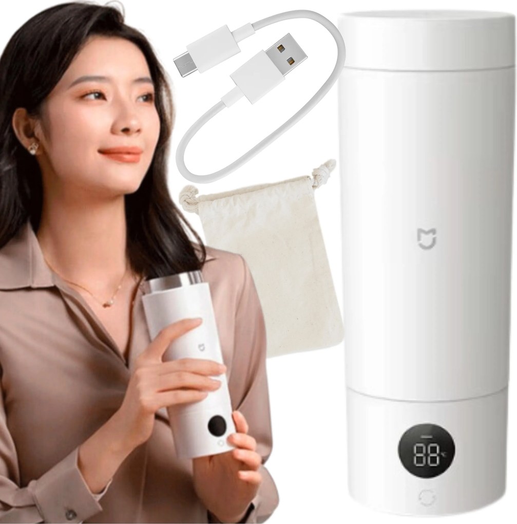 Termosz Smart Thermo Bögre Kijelzővel Utazó Elektromos 350ml