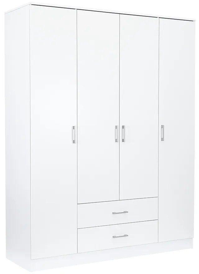 Miami gardróbszekrény 160x205 cm fehér-fehér