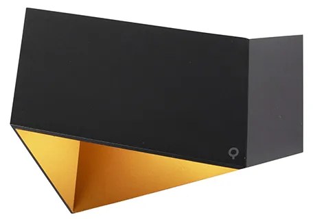 Design fali lámpa fekete arannyal - Fold