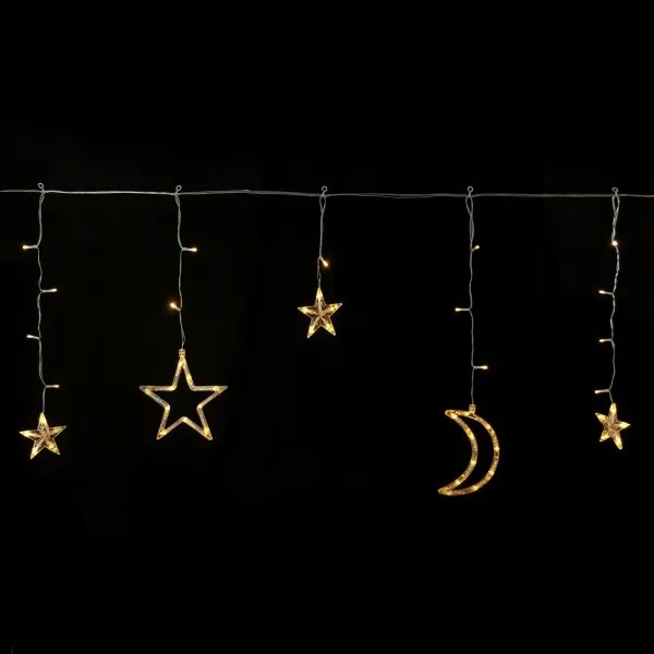 Aigostar - LED napelemes karácsonyi fényfüzér 120xLED/8 világítási mód 3x0,6m 500 mAh IP65 meleg fehér