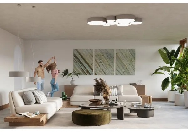 Mennyezeti lámpa ARENA 35 2xE27/60W/230V szürke