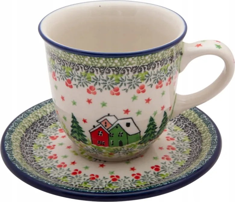 300 ml-es csésze csészealjjal Kerámia Boleszláv