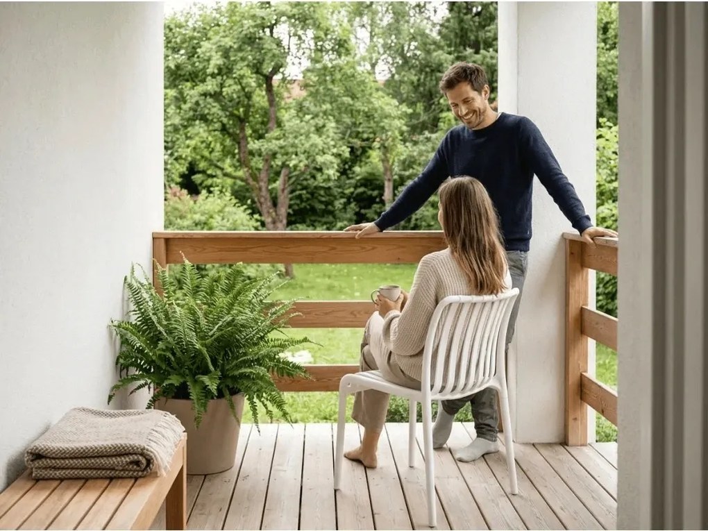 Műanyag szék TREGO, fehér