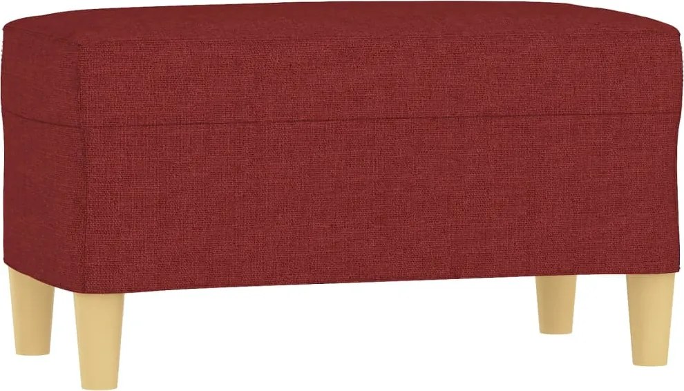 vidaXL bordó szövet pad 70x35x41 cm