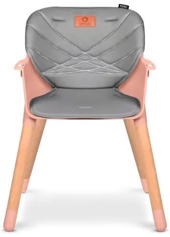 Lionelo - Gyermek etetőszék 2 az 1-ben KOEN Rózsaszín rózsa