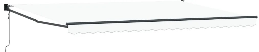 Automatikus Kihúzható Napellenző Fehér 500x300 cm