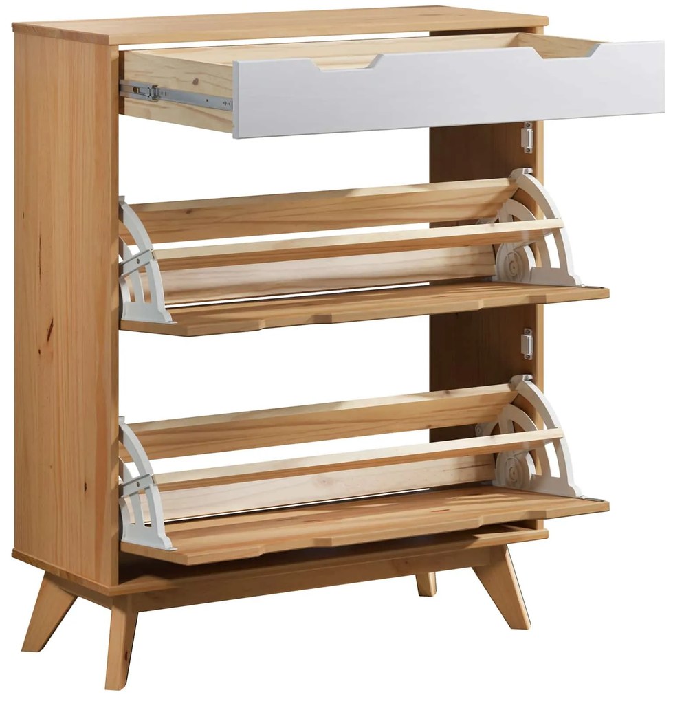 Casaria® Borneo cipősszekrény - 101x33x80 cm