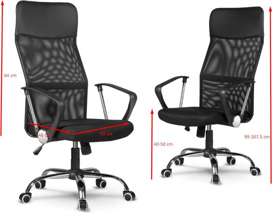 Forgó irodai szék, Nemo, hálós szövet, szürke