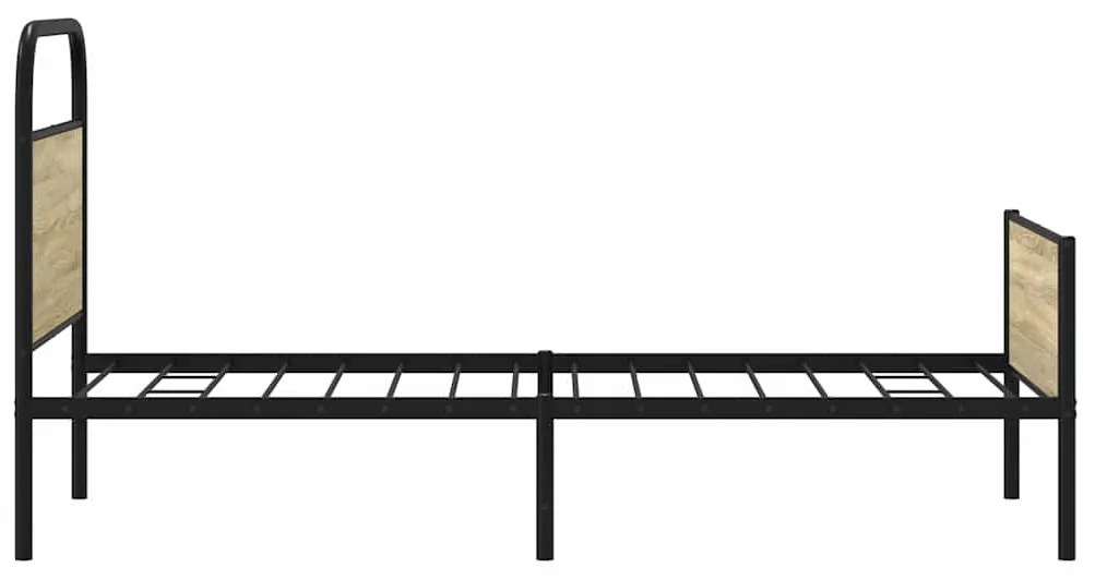 ágykeret matrac nélkül 80x200 cm sonoma tölgyfa műfa