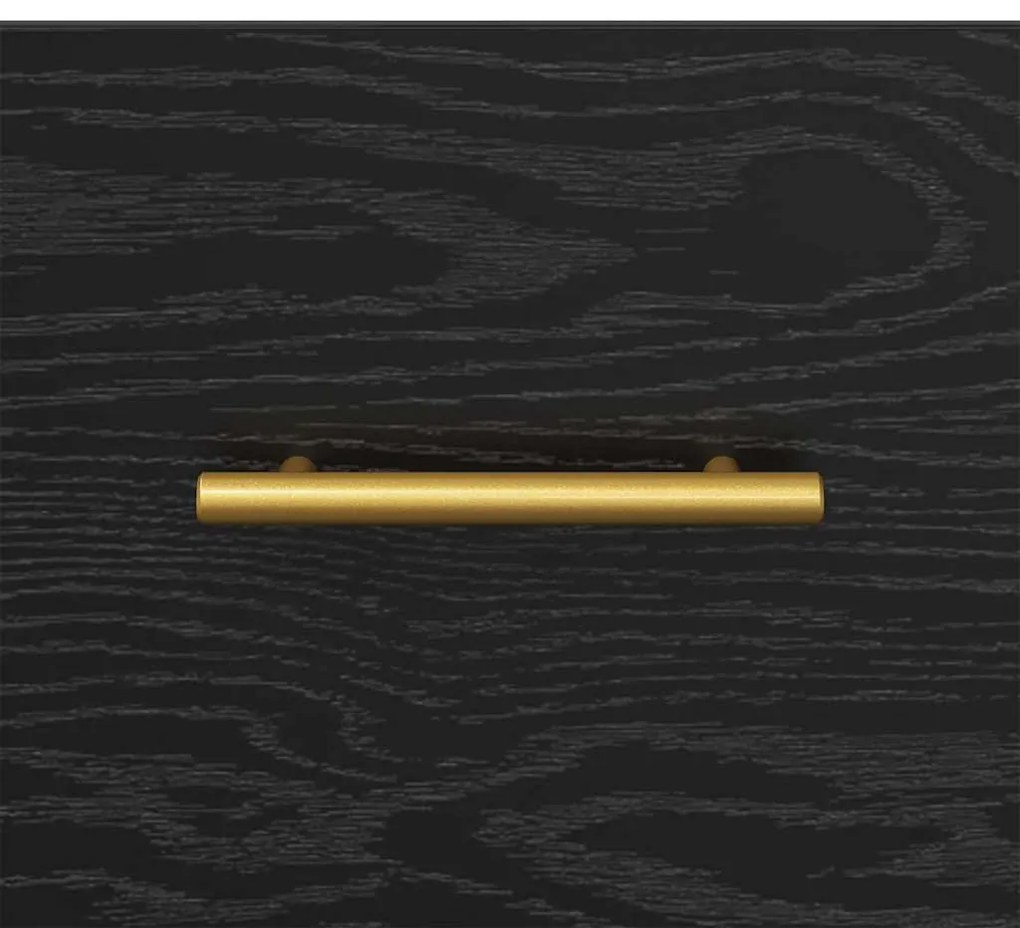 Éjjeli asztal fiókkal Fekete 40 x 35 x 47.5 cm Faanyag