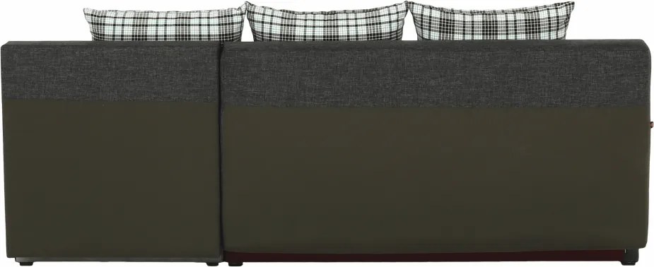 Sarokgarnitúra készlet, szürke melír / mintázott, jobb, MEXX