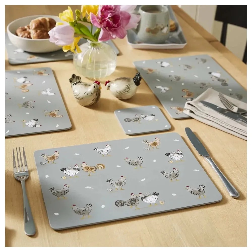 Parafa tányéralátét szett 4 db-os 21x29 cm Hen House – Cooksmart ®