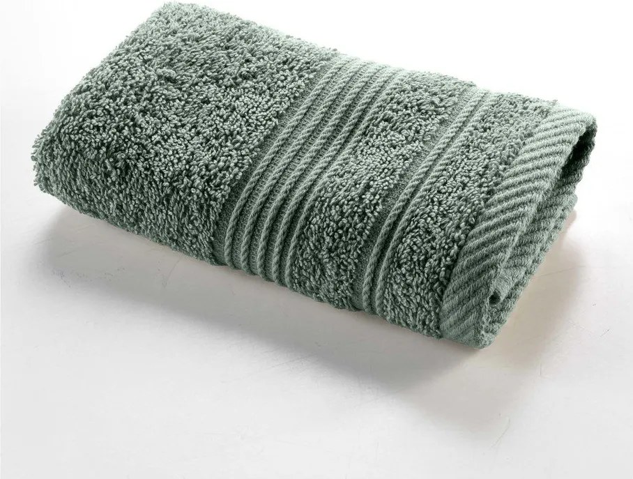 Zsályaszínű frottír pamut törölköző 30x50 cm Tendresse – douceur d'intérieur