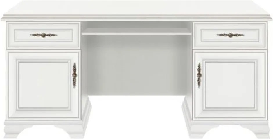 PC-asztal, alpesi fehér, KENTAK BIU2D2S