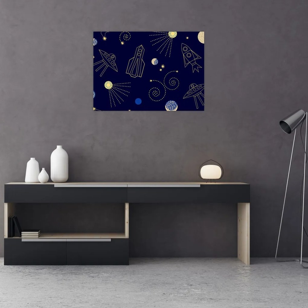 Üveg kép - Univerzum (70x50 cm)
