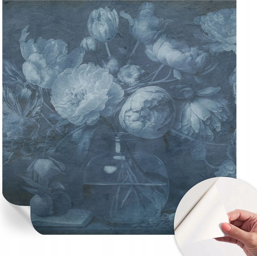 Öntapadós tapéta 3D fali furnér Virágos kompozíció 250x250 cm