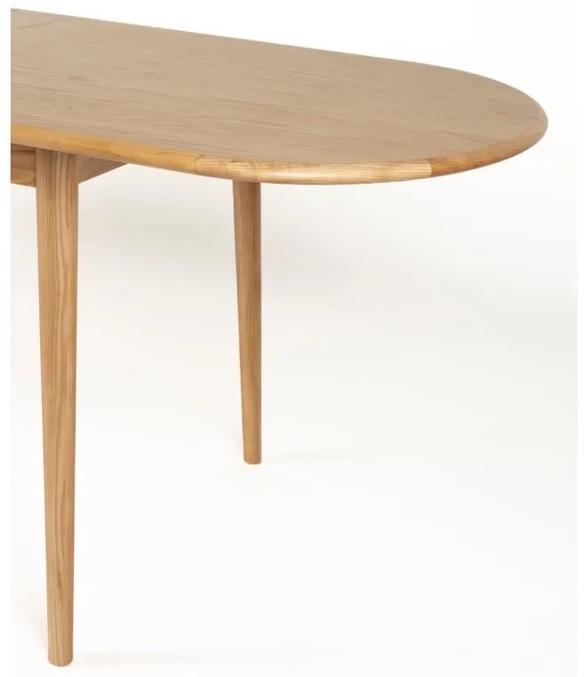 Bővíthető étkezőasztal tölgyfa dekoros asztallappal és hosszabbító asztallappal 90x180 cm Twist – Zuiver