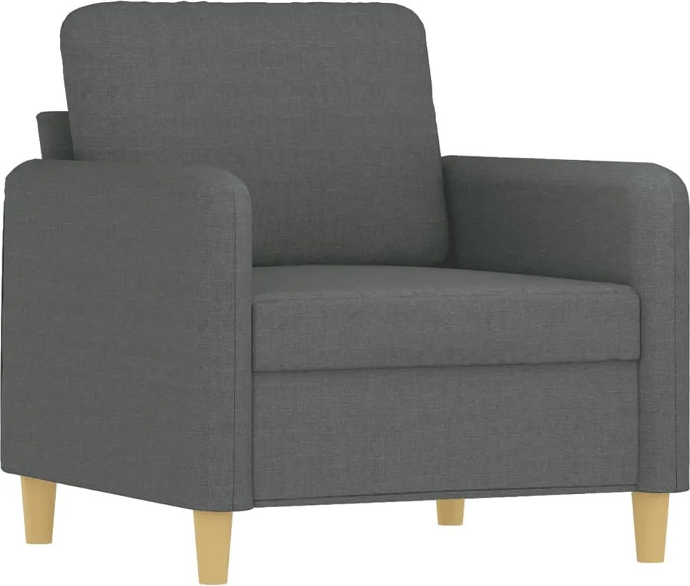 vidaXL sötétszürke szövet kanapéfotel 60 cm