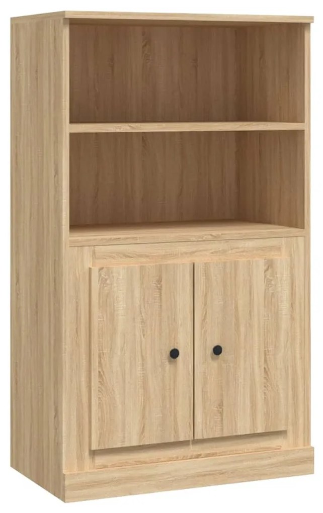 sonoma tölgy szerelt fa magasszekrény 60x35,5x103,5 cm