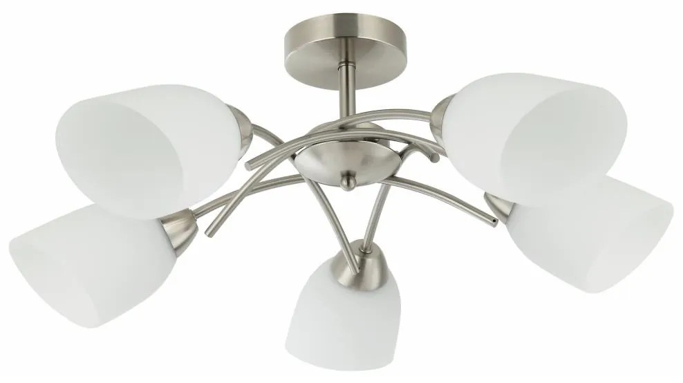 Felületre szerelhető csillár DONNA 5xE27/60W/230V nikkel