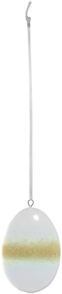 Leonardo Savona függő kerámia tojás dísz 6cm, sárga