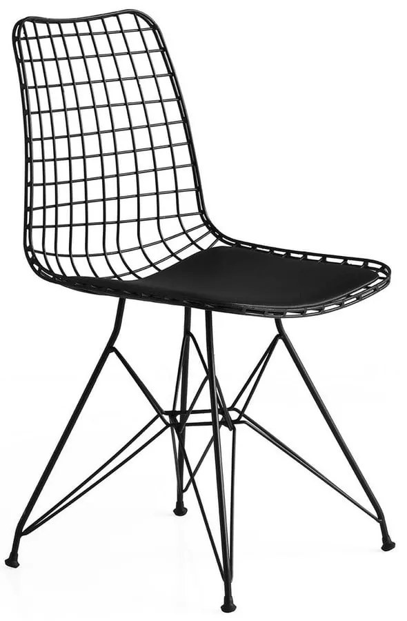Fekete fém étkezőszék szett 2 db-os Tivoli – Kalune Design