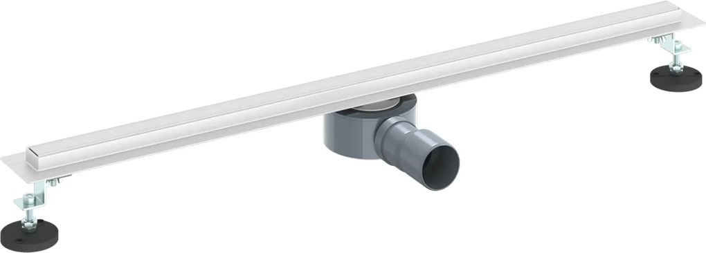vidaXL 360° zuhany lefolyó vékony modellel Ezüst 80 cm