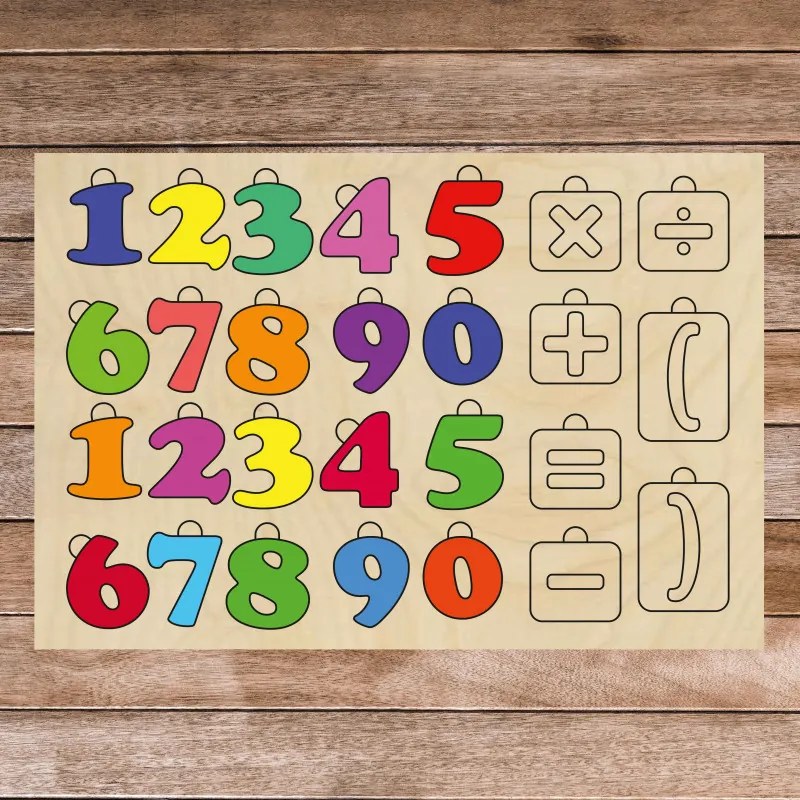 Montessori fa érzékszervi segédeszköz - Matematika | SENTOP H017 Nyár