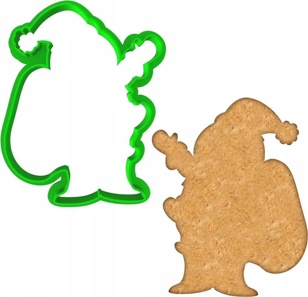 Karácsonyi Forma Mézeskalács lyukasztó Karácsony Mikulás 8cm