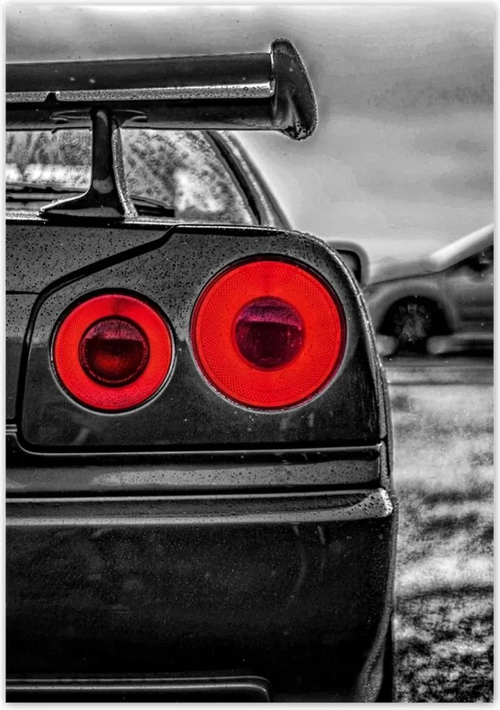 Poszterek 70x100 Sport Nissan Gtr Lámpák