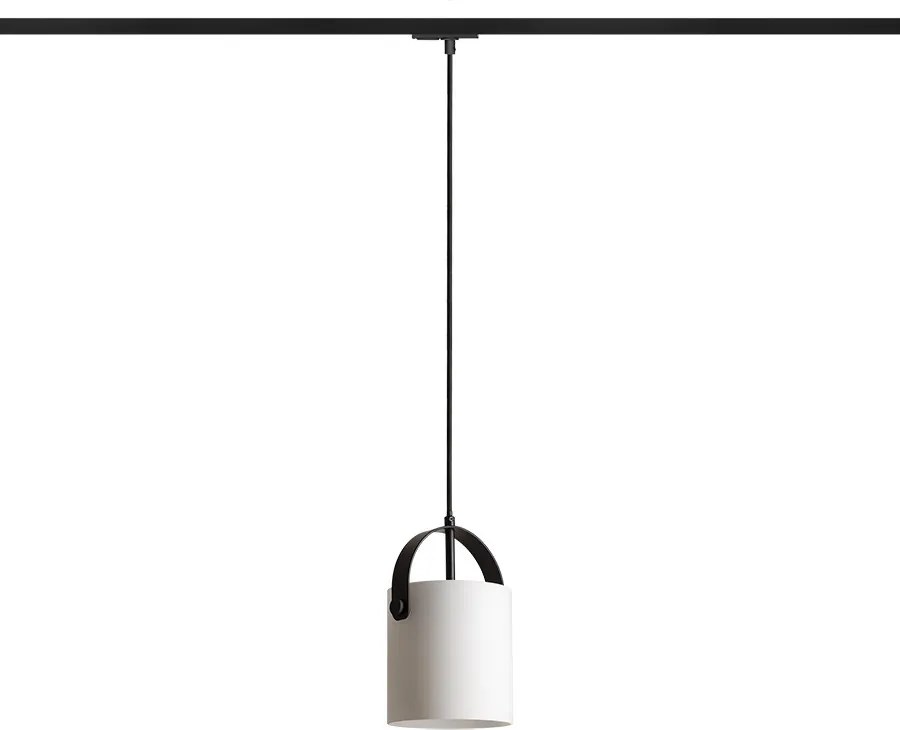 RENDL JULIETTA 16 egyáramkörös sínre opálüveg/fekete 230V LED E27 15W