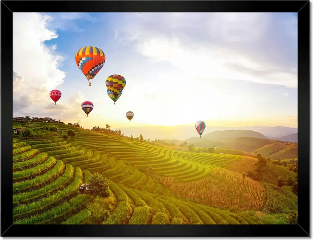 Poszterek keretben 40x30 Tájkép Thaiföld Léggömbök