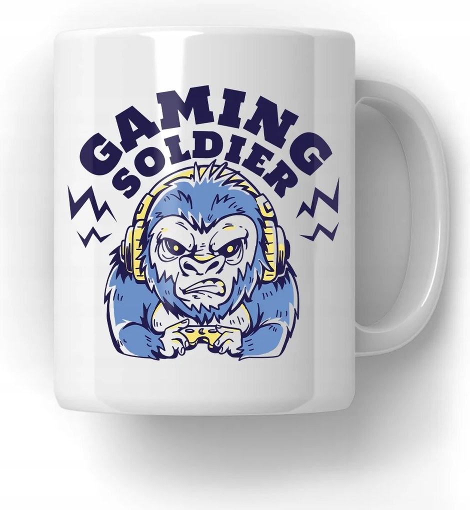 Gaming bögre Soldier Ajándék Majom Monkey Ajándék