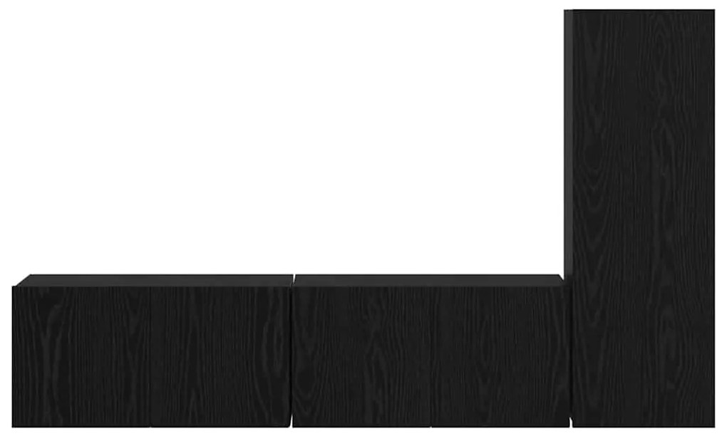 TV szekrény garnitúra 3 pcs Musta tammi 160 x 30 x 30 cm