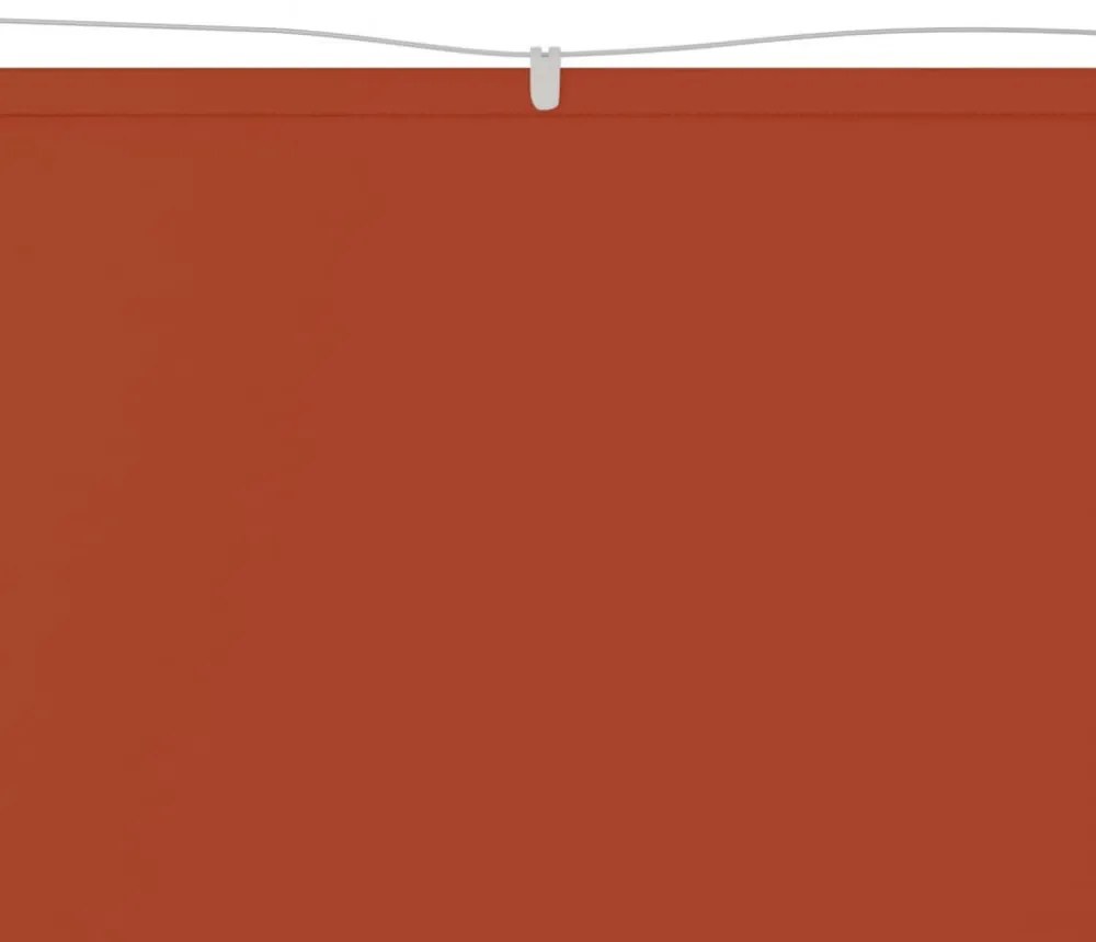 terrakotta oxford-szövet függőleges napellenző 140x420 cm