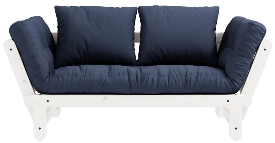 Beat White/Navy kék kinyitható kanapé - Karup Design